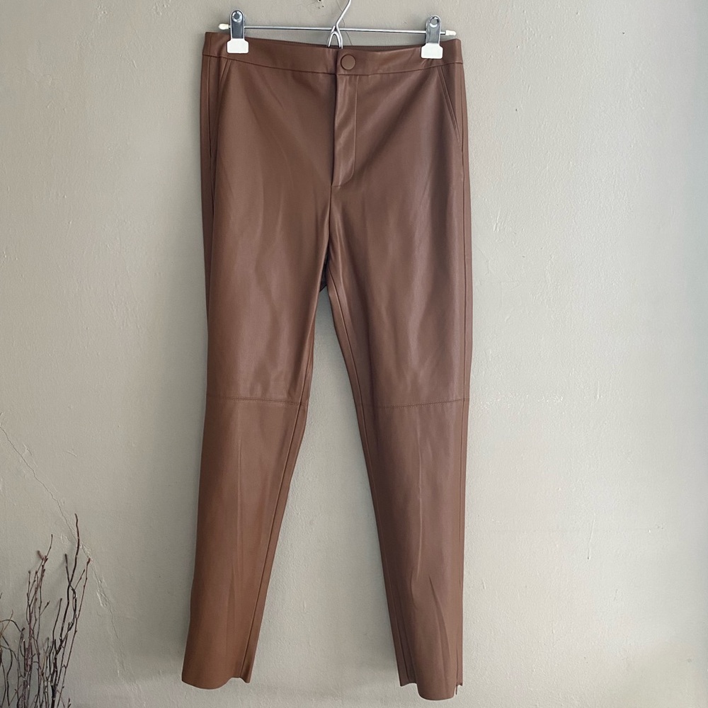 Zara faux leather trousers